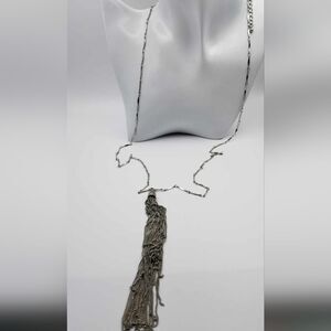 Forever 21 The‎ guards lover Metallic tassel chain necklace N0117